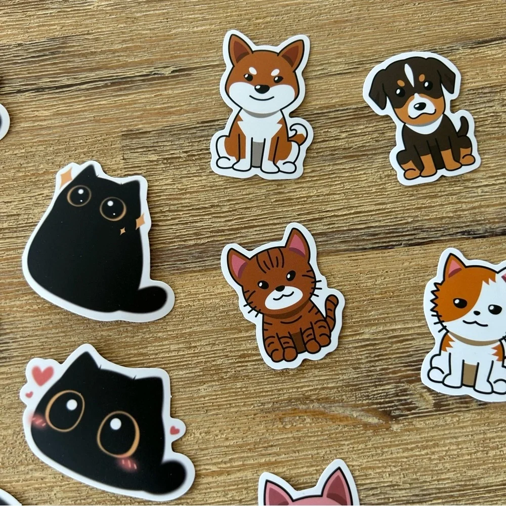 Set of 20!  Cute Vinyl Waterproof Stickers